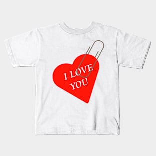 I love you, heart for lovers, valentines, love Kids T-Shirt